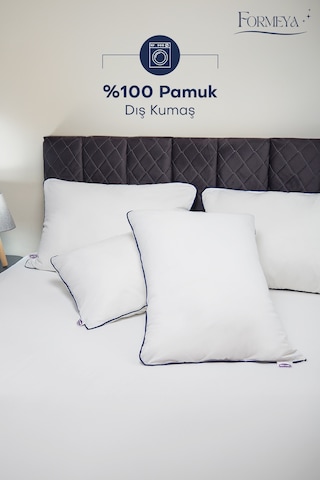 Formeya 2 Adet %100 Pamuk Nanojel Yastık Otel Yastığı 50x70 Cm