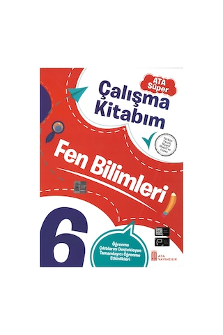 6. Sınıf Ata Süper Türkçe - Matematik - Fen Bilimleri - Sosyal Bilgiler Çalışma Kitabım Seti