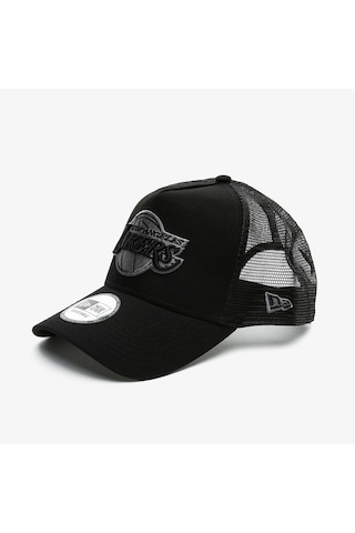 New Era Bob Team Logo 9forty Af Trckr Loslak Unisex Siyah Şapka Düz 12523911 Siyah