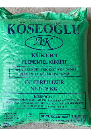Köseoğlu Ak Kükürt 25 KG