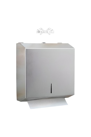 Maxiflow Z Katlama Kağıt Havluluk 400'lü Wc Kağıt Dispanseri Krom Z Katlama 400 Peçetelik Duvara Monte Krom
