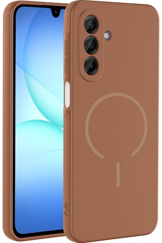 Adige Samsung Uyumlu Galaxy A17 Kılıf Silikon Meta Araç Tutucu Özellikli