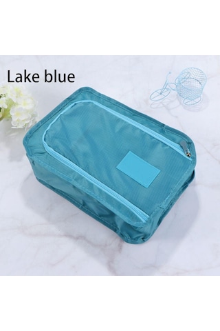 Moda Düzenleme Kutusu Su Geçirmez Seyahat Ambalaj Düzenleyici Çanta Ayakkabı Saklama Çantası Ev Yaşam Göl Mavisi