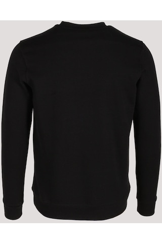 Erkek Sweatshirt Siyah Ön Cep Detaylı Relaxed Fit Double Face Crewneck Ncs Jeans 1640-siyah Siyah