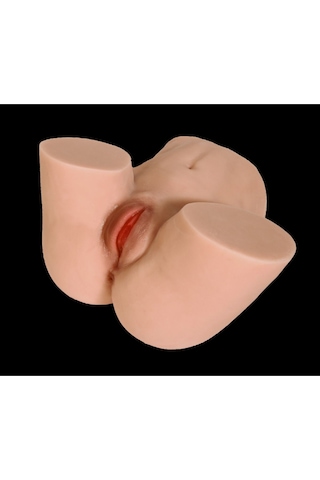 Erotixshop Titreşimli 10 Modlu Gerçekçi Vajina 2in1 Anal Vajinal Mastürbatör Manken Kalça 8 KG