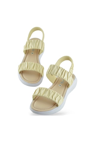 6894 Ortopedik Taban Kız Çocuk Sandalet Terlik Düğün Abiye Gündelik Vetta Ten