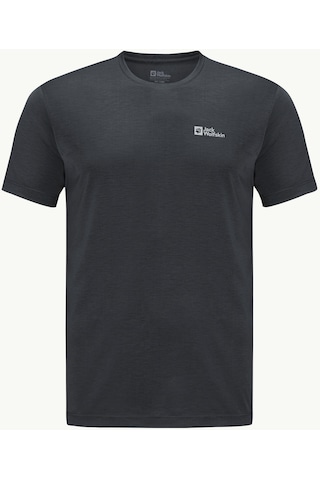 Jack Wolfskin Vonnan S/s T M Erkek T-shirt-28382-siyah Siyah