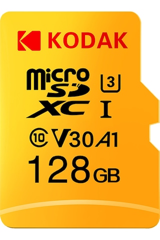 Geeroyoo Kodak 128gb Microsd Hafıza Kartı U3 V30 A1 100mb/s 4k Hd Video Kaydı, Akıllı Cihazlar İçin Dayanıklı