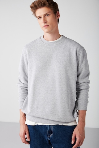 Grimelange Travıs Erkek Organik Kumaşlı Yumuşacık Regular Fit Yuvarlak Yakalı Grimelanj Sweatshirt Grimelanj
