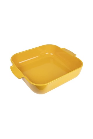 Seramik Kare Fırın Kabı - 36 Cm Saplar Dahil X 31 Cm X 8,2 Cm - Kapasite: 5,4 L - Fransa'da Üret Çok Renkli