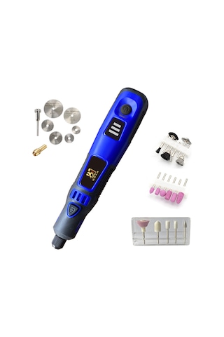 Springsun Şarj Edilebilir Mini El Taşlama Makinesi - 3 Hız Ayarı, 24 Parça Aksesuar İle Hassas Dıy İşleri İçin