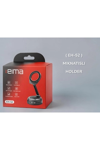 Eima Eh-52 Mıknatıslı Telefon Tutucu 360 Döner Araç İçi Vantuzlu Stand Diğer