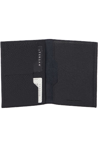 Tergan Siyah Deri Unisex Pasaportluk - S1ps00001657-a41 Siyah