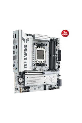 Asus Tuf Gamıng B850m-plus Wıfı7 W Amd B850 Am5 Ddr5 8000 Dp Hdmı 3x M2 Usb3.2 Gen 2x2 Wifi 7 + Bt