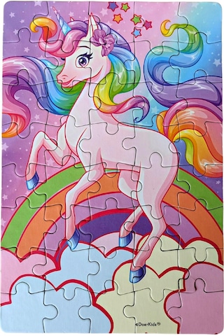 Doerkids Unicorn Mini Puzzle 40 Parça