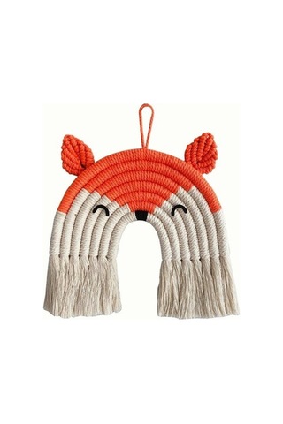 Novahub Tilki Ayı Gökkuşağı Geyik Makrome El Dokuma Çocuk Odası Goblen Dekor Br, Modern Ve Şık Br