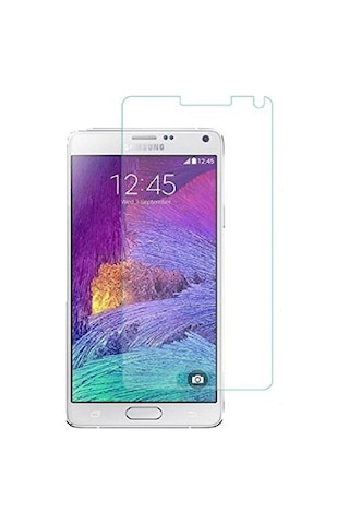 Samsung Uyumlu Galaxy Note 4 Nano Kırılmaz Cam Ekran Koruyucu Şeffaf