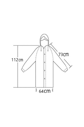 Unisex Kadın Ve Erkek Yağmurluk %100 Eva Çıtçıtlı Kapüşonlu Mavi