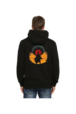Bant Giyim - Dune Siyah Kapşonlu Erkek Sweatshirt