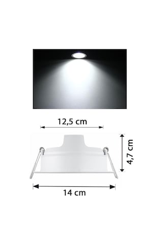 Philips 10W Sıva Altı Led Spot Panel Beyaz Kasa 6500K Beyaz