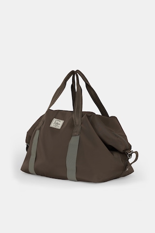 İcone Bag Icone Mat İçin Fermuar Kapamalı Yoga, Pilates, Fitness ,gym Spor Çantası Kahve