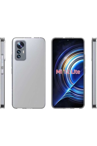 Xiaomi Mi 12 Lite Kilif Seffaf Ince Ve Esnek Süper Silikon Kilif 559799012