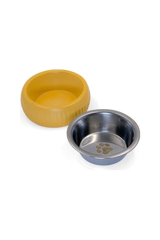 Mikopet Organik Seramik Mama Kabı Sarı