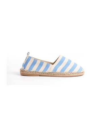 Mubiano Summer Erkek Jüt Taban Keten Mavi/beyaz Espadril -mssr3535-mb Mavi/beyaz