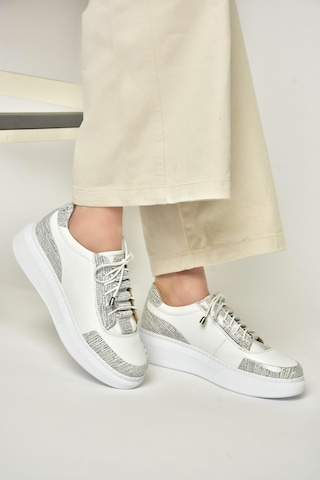 Fox Shoes U540702103 Beyaz Hakiki Deri Spor Ayakkabı Sneakers Beyaz-hakiki Deri Beyaz