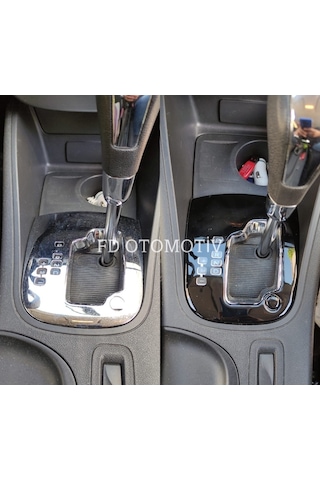 Renault Fluence Otomatik Vites Çerçevesi Kaplama Parlak Siyah