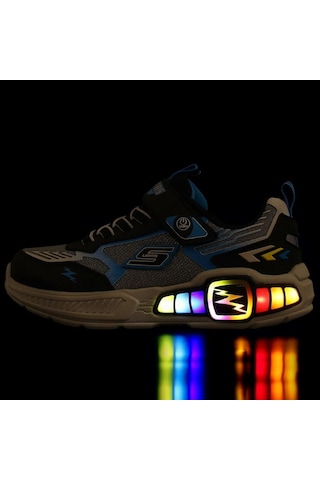 Skechers Light Storm 3 400151l-bcbl Işıklı Ortopedik Çocuk Spor Ayakkabı siyah