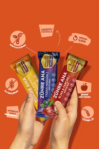 Fonksiyonel Meyve Bar Deneme Paketi 35 Gr X 12 Adet 3 Çeşit