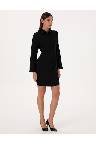 Pierre Cardin Kadın Siyah Elbise Dokuma 50318220-vr046 Siyah
