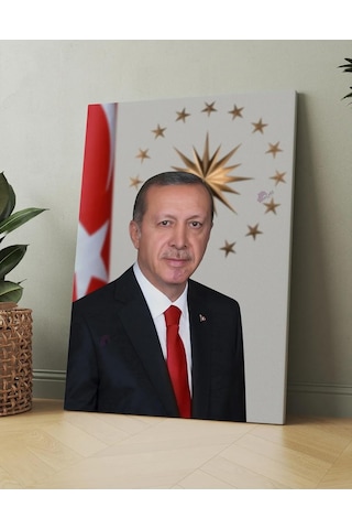 Mgi Design Recep Tayyip Erdoğan Kanvas Tablo, Çok Renkli, 80x120 Cm