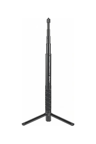 Springsun Andoer Siyah Uçak Alüminyum Gizli Selfie Çubuğu İle Masaüstü Tripod - Insta360 One X/one/evo Uyumlu 28-110cm Uzunluk Aralığı
