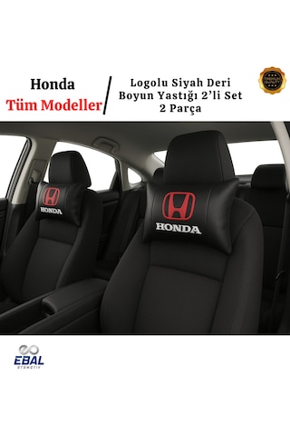 Honda Oto Koltuk Boyun Yastığı Tüm Modeller İçin Uygundur Bej - Siyah