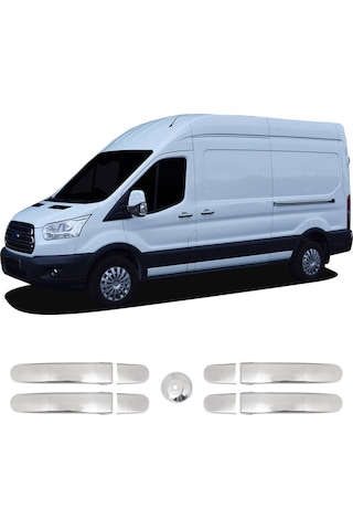 Ford Custom Uyumlu 2012-2014 Krom Kapı Kolu 4 Kapı Paslanmaz Çelik