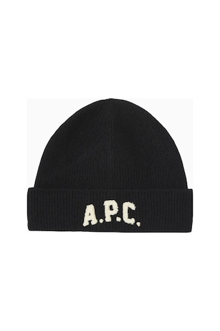 A.p.c Axel Beanie Unisex Yumuşak Ve Sıcak %100 Yün Bere Siyah