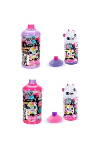 45521 Sun-cnl-hobi Set Aırbrush Plush Mystery Mını Plush Neon Serıes 2