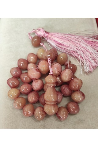 Katalin Açık Ton Alacalı Şalgamı Model Tesbih Pembe