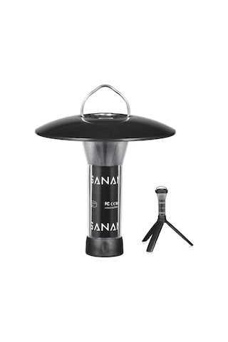 Teltree Kamp Işığı Seti: Şarj Edilebilir Led Fener, Taşınabilir Tripod Ve Aksesuarlar Dahil Siyah