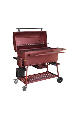 Igrıll Barbekü 1000 Mm Kömürlü Mangal Kırmızı