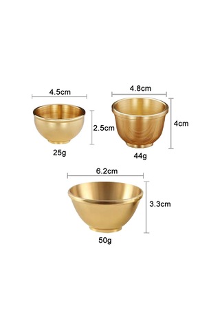 Sones Saf Bakır Kalınlaştırılmış Su Bardağı Buda İçin, Boyut: Büyük