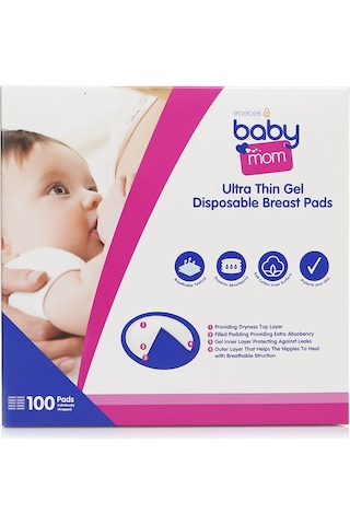 Baby Mom Ultra İnce Jelli Göğüs Pedi 100 Adet
