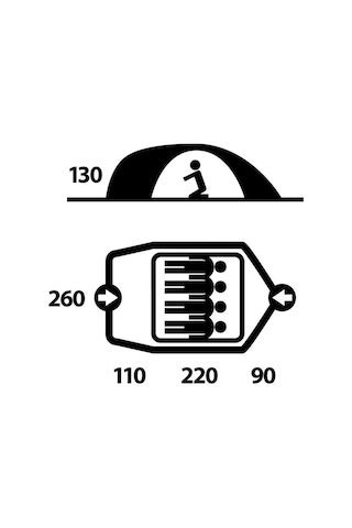 Husky Bızon 4 Kısılık Yesil Kamp Cadır Mout Yeşil