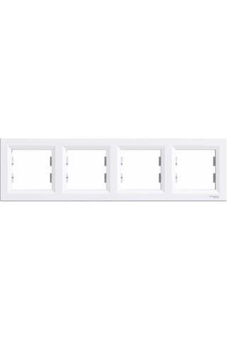 Schneider Electric Eph5800421 Asfora Beyaz Dörtlü Yatay N11.1145 Schneider Electric Eph5800421 Asfora Beyaz Dörtlü Yatay N11.1145