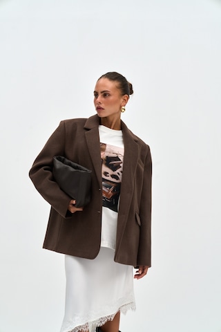 Lina Dantel Detay Beyaz Saten Etek Beyaz