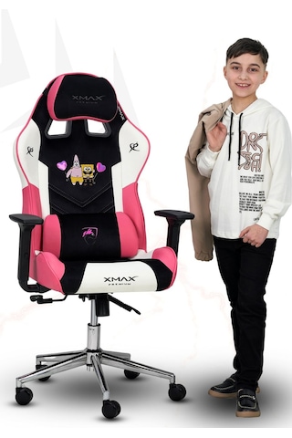 Mini Rio Sunger Bob Kumaş Pembe Çocuk Oyuncu Koltuğu -1 Pembe