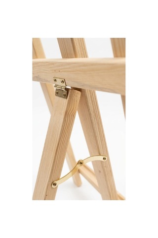 Ahşap Şövale Sergileme Standı 150 Cm - Doğal Ahşap Rengi