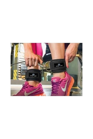 Ankle Straps Fitness Ayak Bileği Ağırlık Çalışma Kemeri Cable Kickback Bilek Aparatı Sağ/sol Takım Siyah Açık Kırmızı